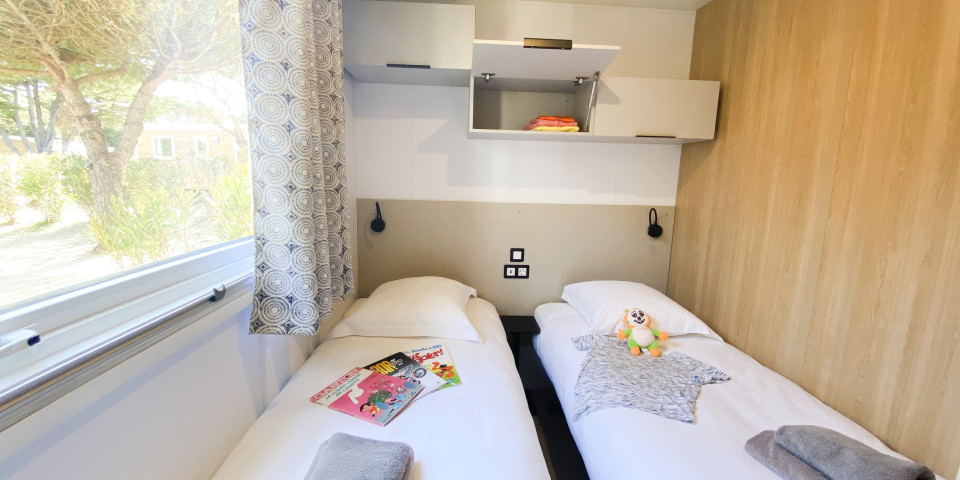 Sunêlia Luxus-Kinderzimmer 6 Personen | Luxuriöses Mobilheim auf der Ile de Ré