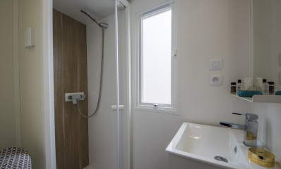 Komfort Cottage Camping Erreka Badezimmer