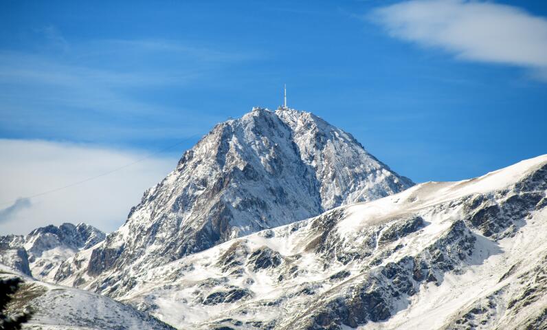 Blick auf den Pic du Midi in den Pyrenäen