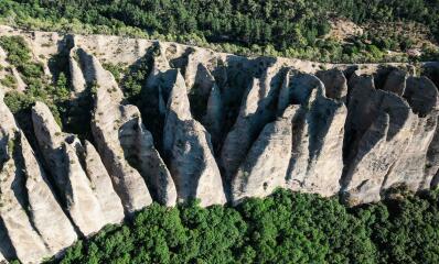 Paesaggio della Durance vicino al campeggio