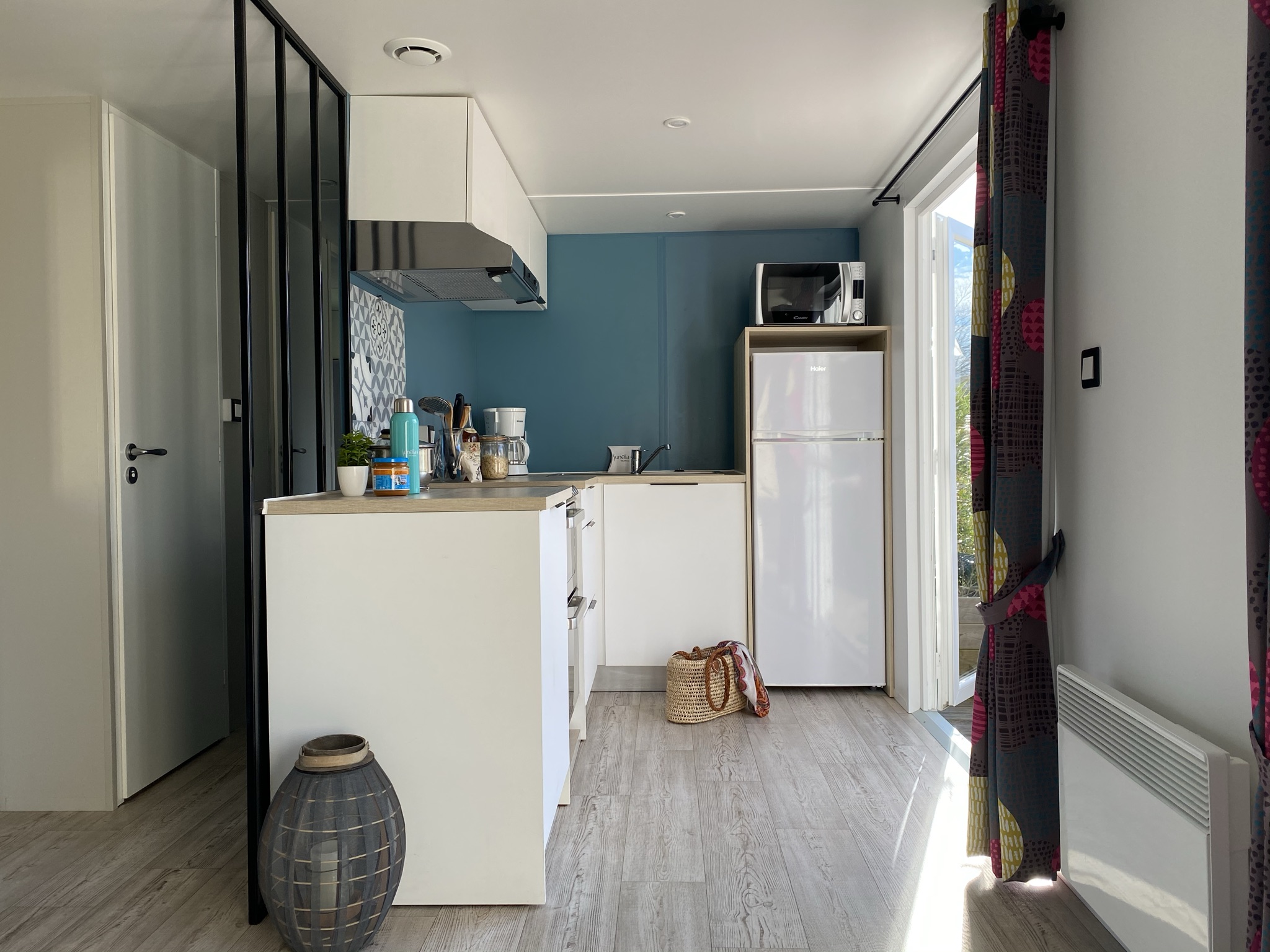 Keuken | Sunêlia Prestige 6 personen | Verhuur van stacaravans op ile de re